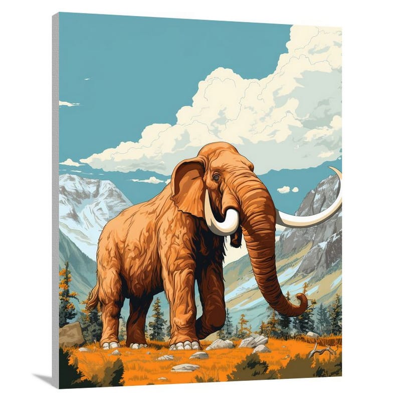 Mammoth's Echo - Pop Art - Canvas Print