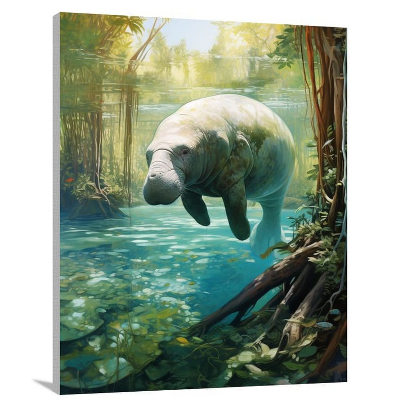 Manatee's Haven - Canvas Print