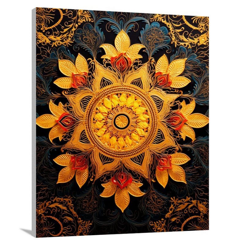 Mandala's Enchantment - Canvas Print