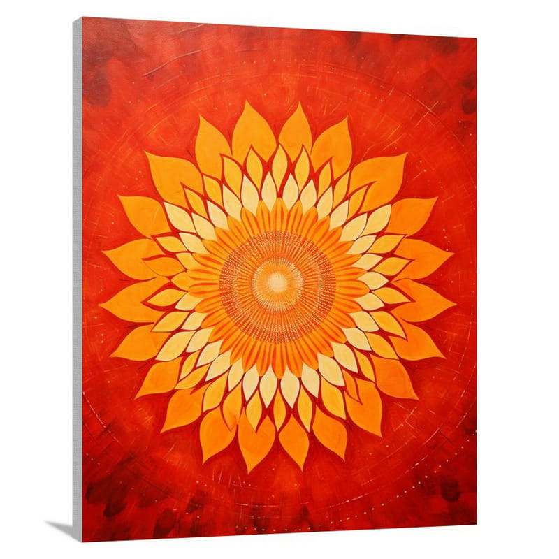 Mandala Sunflower - Canvas Print