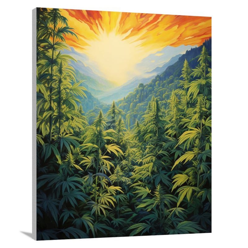 Marijuana Oasis - Canvas Print