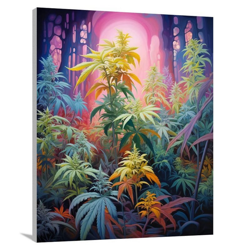 Marijuana's Enchanting Garden - Contemporary Art - Canvas Print