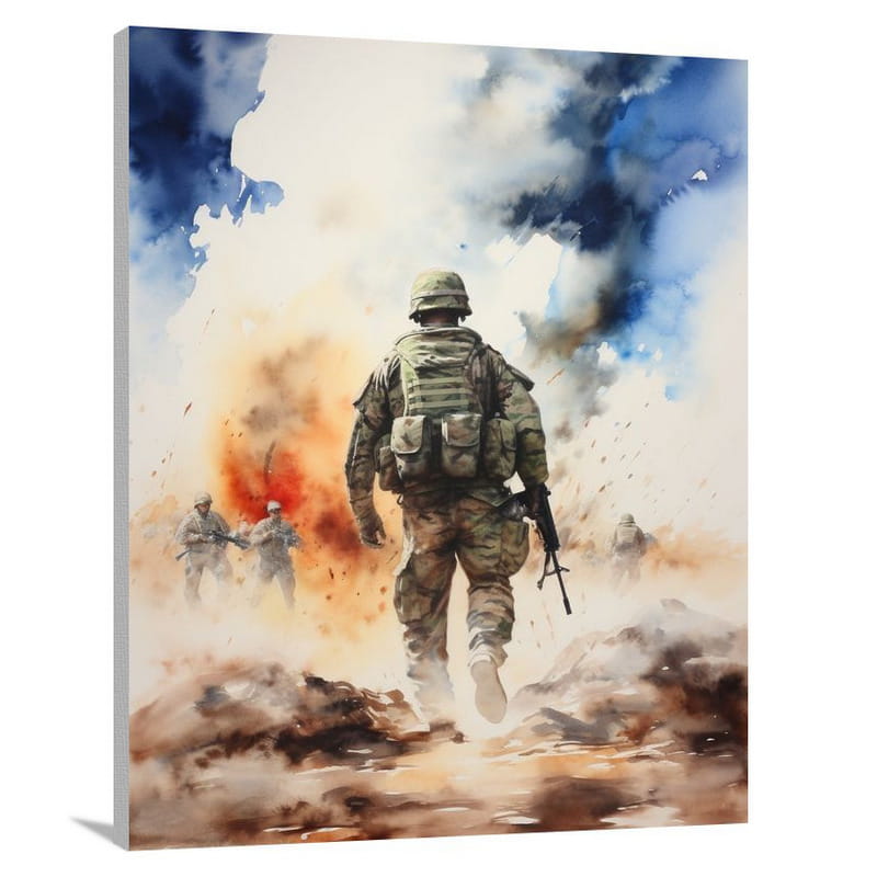 Marine Assault - Canvas Print