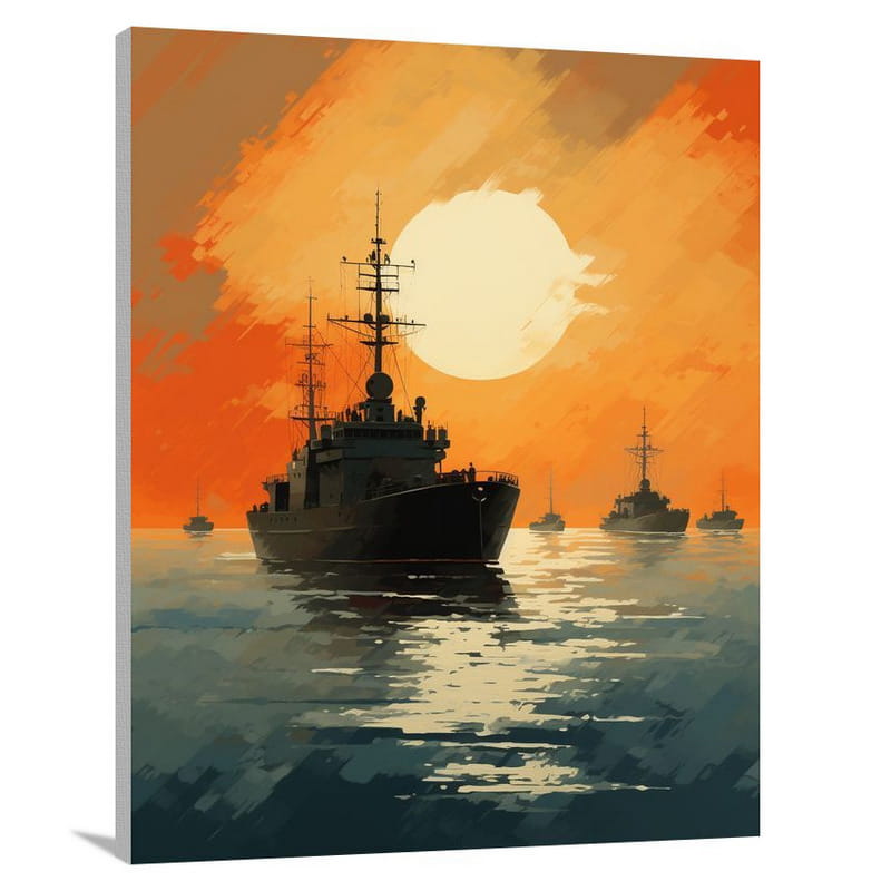 Marine Triumph - Canvas Print