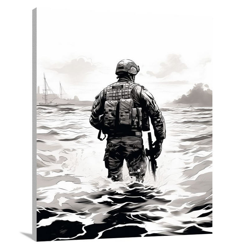 Marine Warrior - Canvas Print