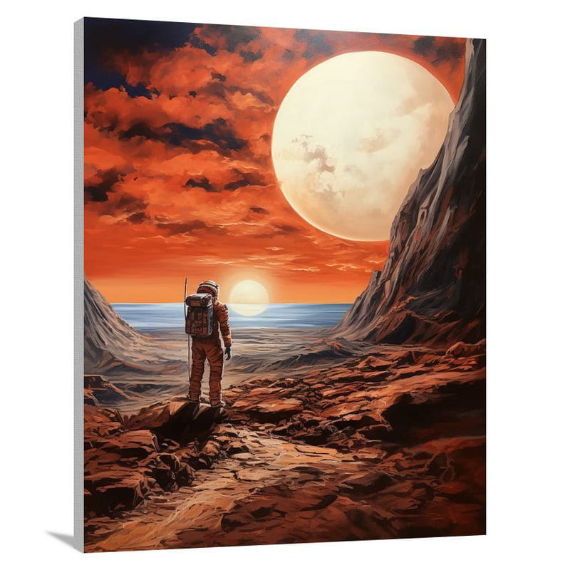 Mars: Awe and Solitude - Contemporary Art - Canvas Print
