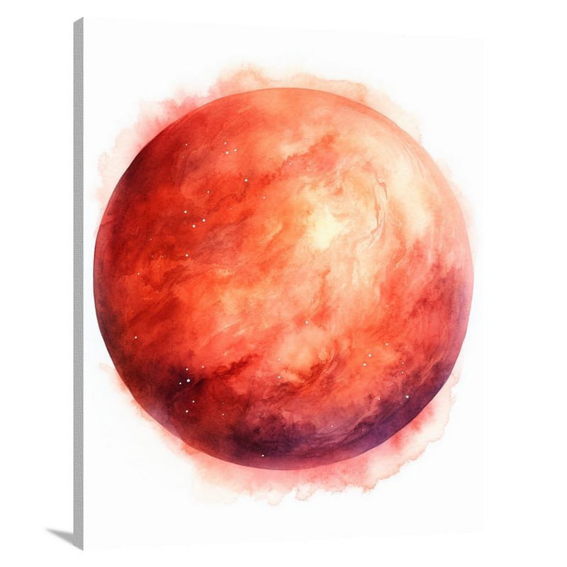 Mars' Celestial Ballet - Canvas Print