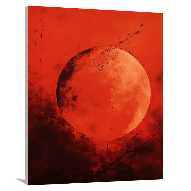 Mars' Crimson Symphony - Canvas Print