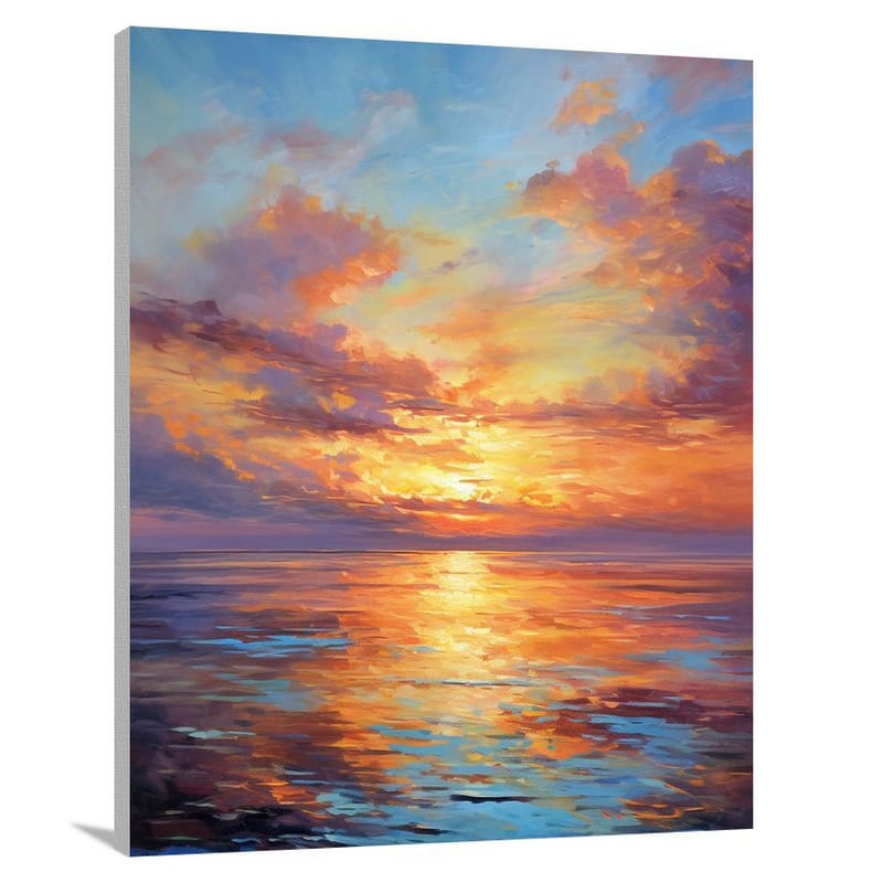 Maryland's Golden Horizon - Impressionist - Canvas Print