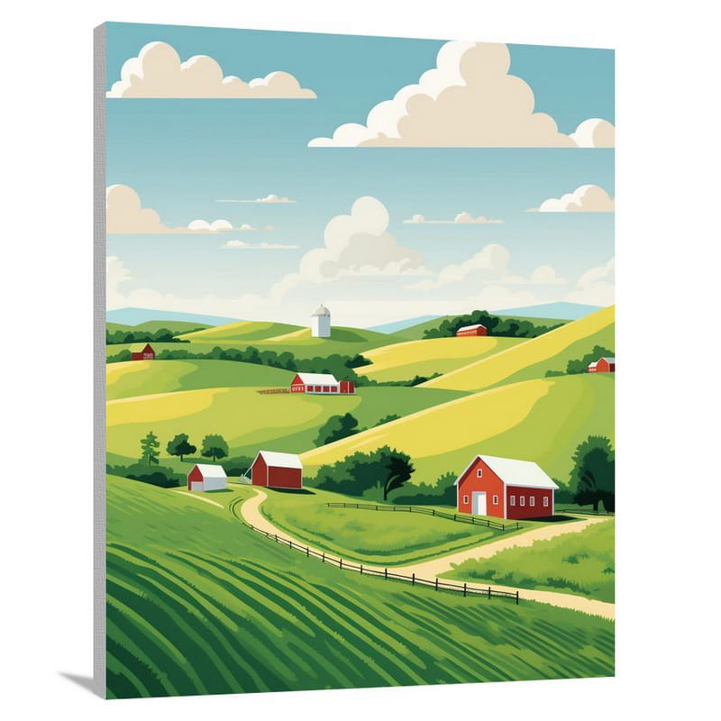 Maryland's Serene Countryside - Canvas Print