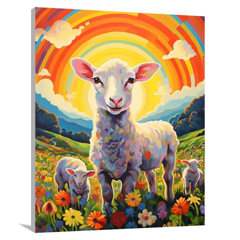 Meadow Melodies: Farm Animal - Canvas Print
