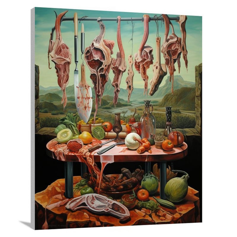 Meat Feast - Contemporary Art - Canvas Print