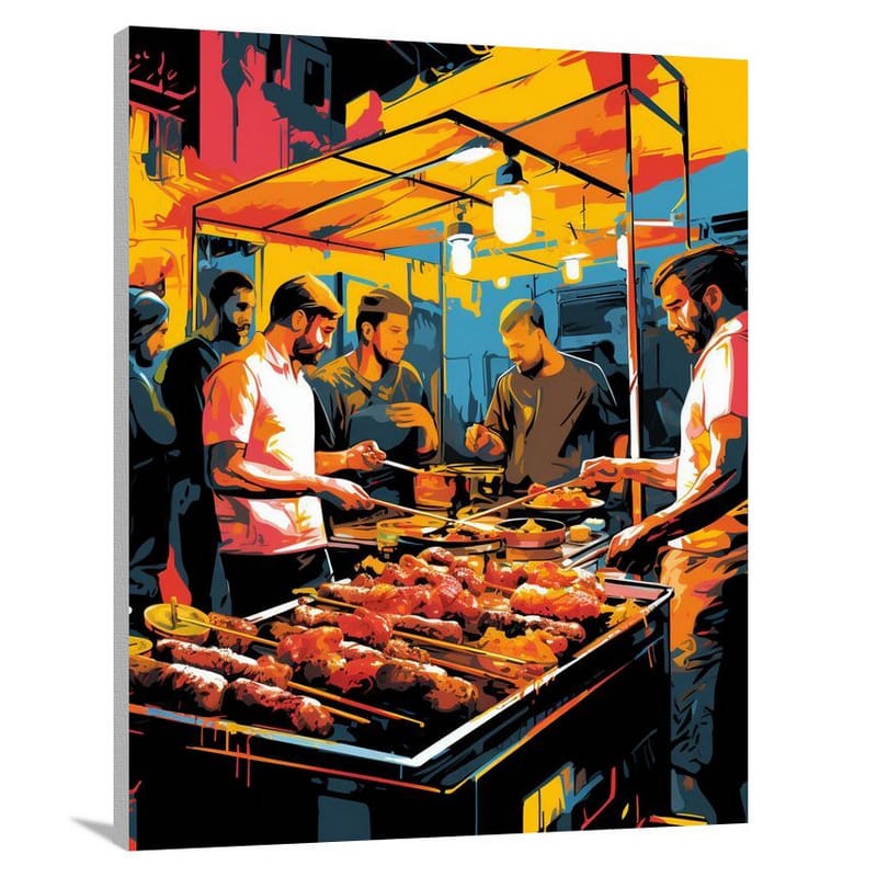 Meat Feast - Pop Art 2 - Canvas Print