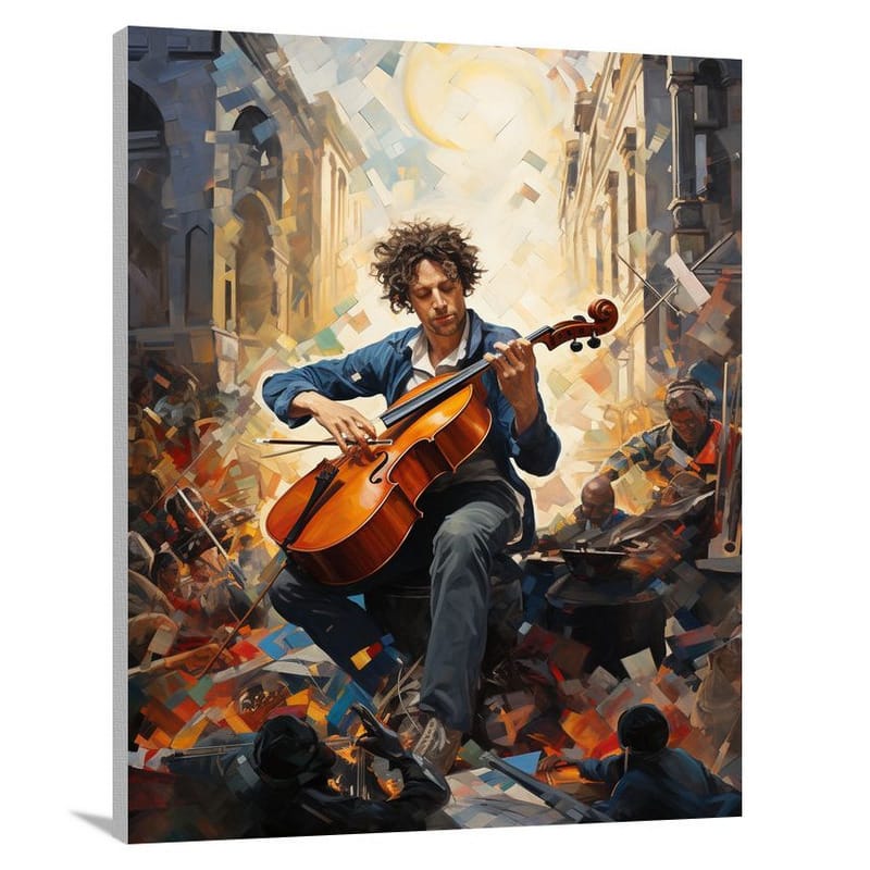 Melodic Professions: The Musician's Symphony - Contemporary Art - Canvas Print