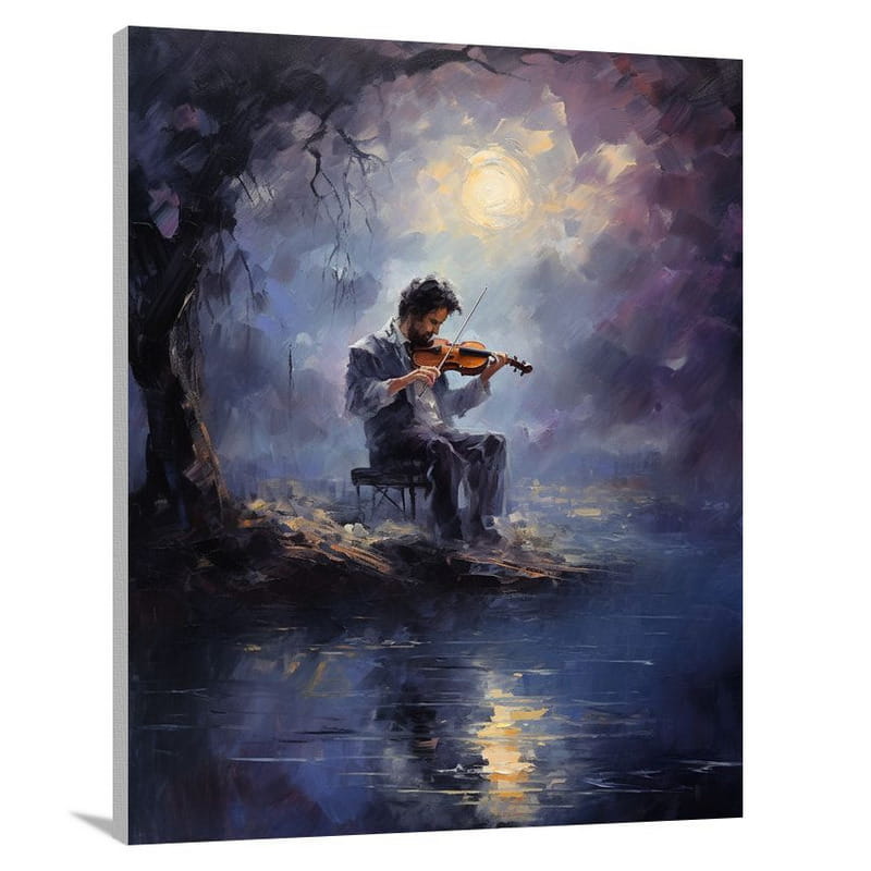 Melodic Reflections: The Musician's Profession - Canvas Print