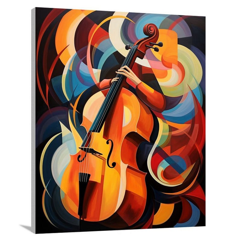 Melodic Reverie: Cello's Symphony - Canvas Print
