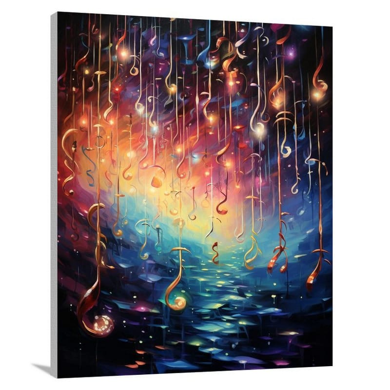 Melodic Symphony: Music Note - Canvas Print