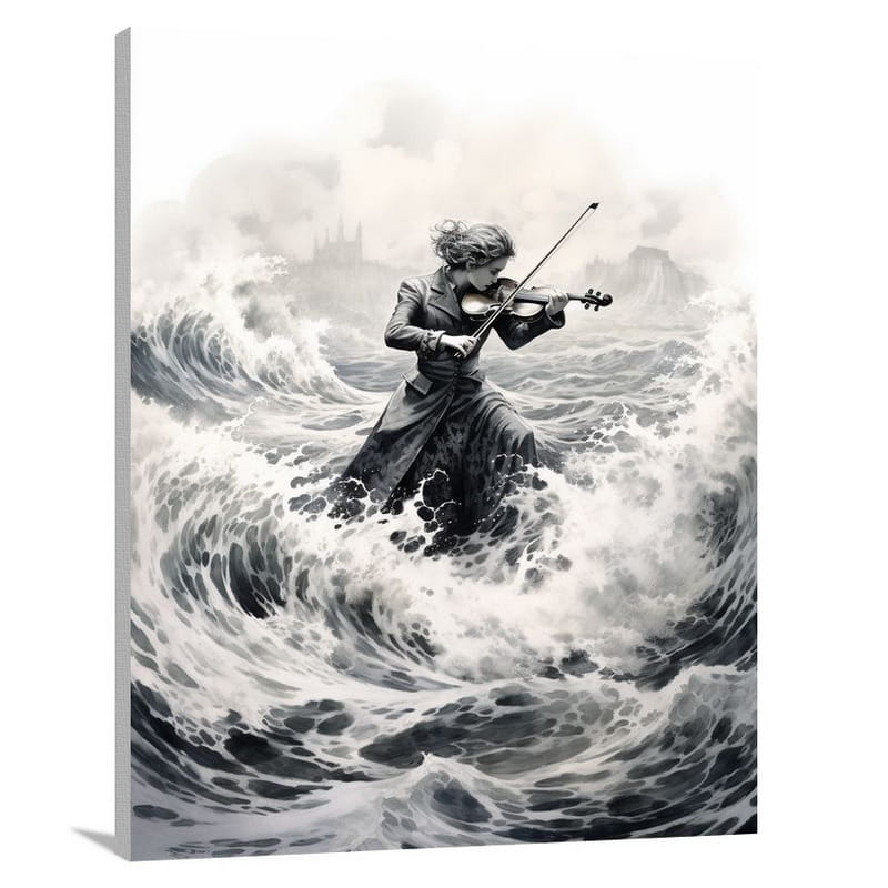 Melody of the Sea: Musician's Profession - Canvas Print