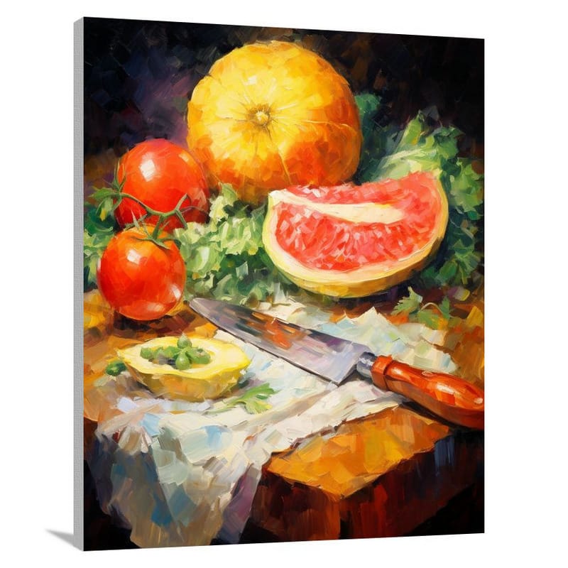 Melon Feast - Canvas Print
