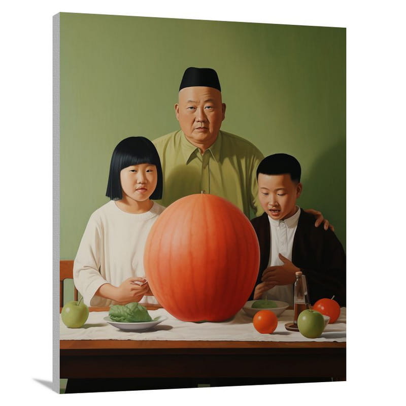 Melon Feast - Minimalist - Canvas Print
