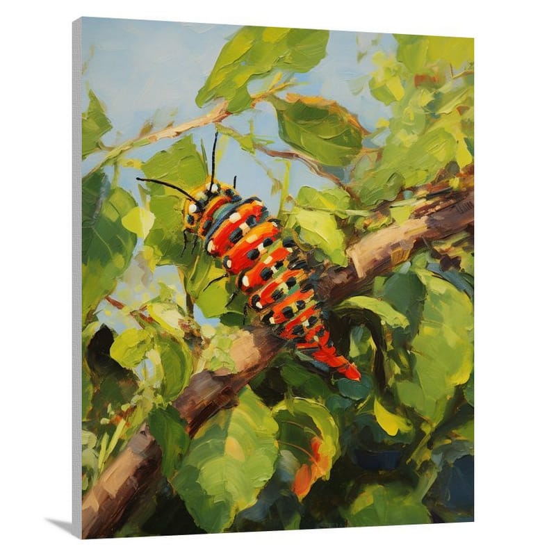 Metamorphosis: Caterpillar's Resilience - Canvas Print