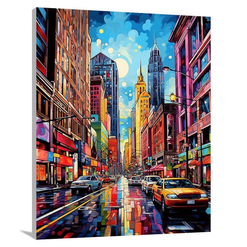 Michigan Cityscape - Canvas Print