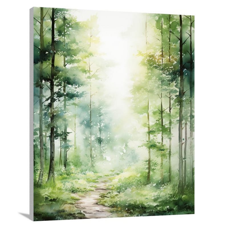Michigan's Enchanted Woods - Watercolor - Canvas Print