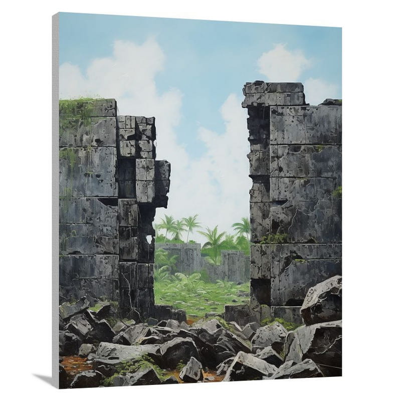 Micronesia - Minimalist - Canvas Print