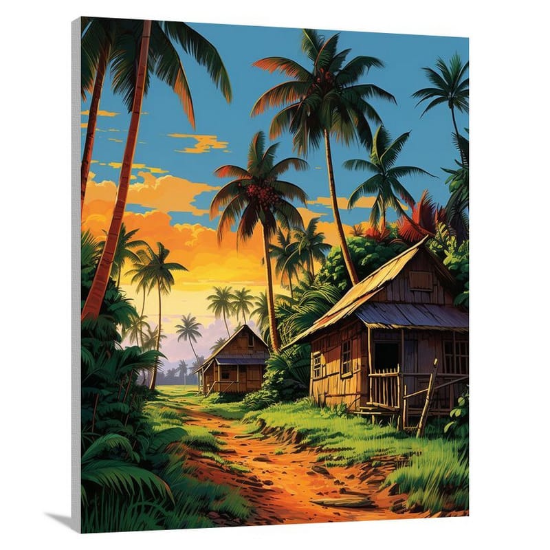 Micronesian Serenity - Pop Art 2 - Canvas Print
