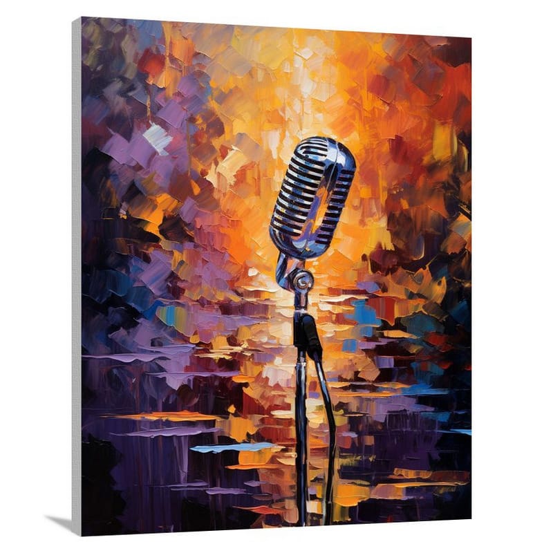 Microphone Melodies - Canvas Print