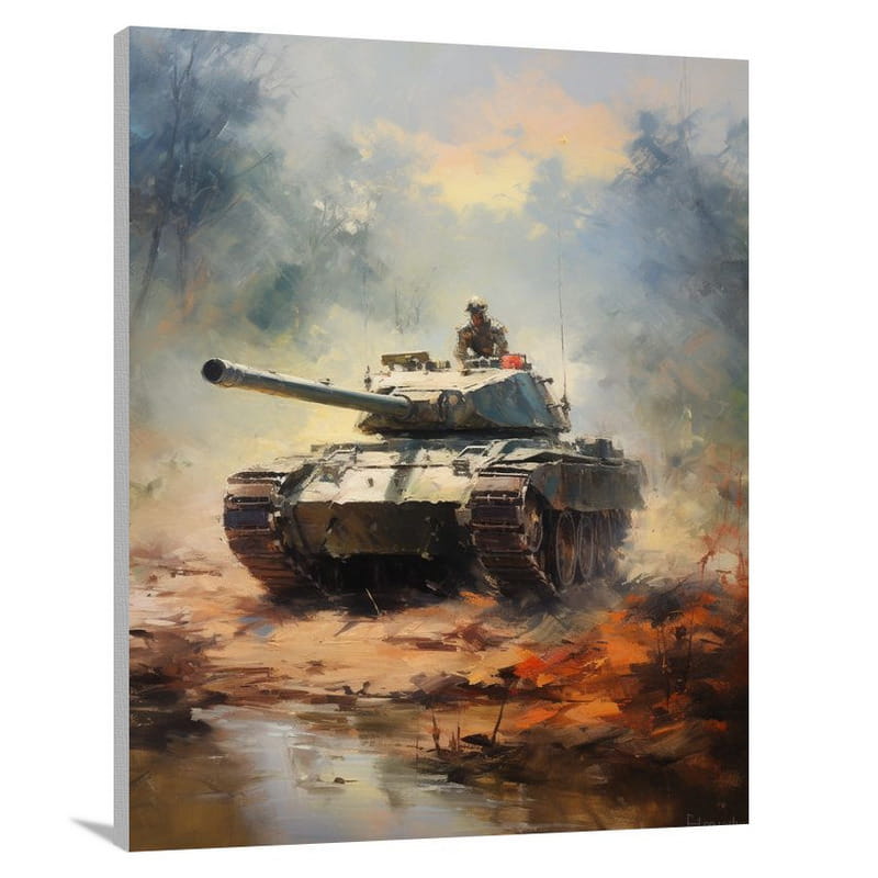 Mighty Steel: Military Vehicle - Canvas Print