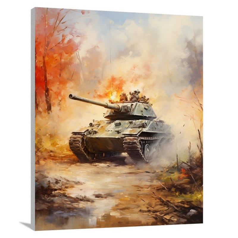 Mighty War Machine: Military Vehicle - Canvas Print