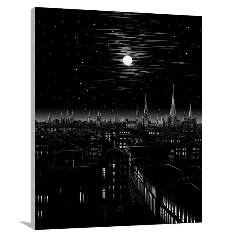 Milan Moonlight - Canvas Print
