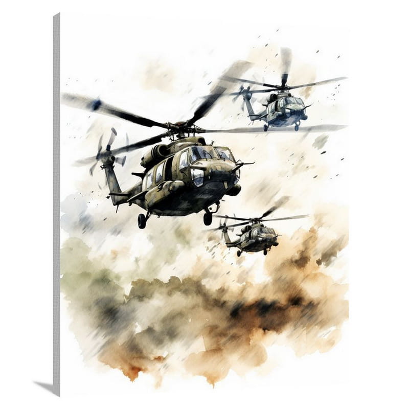 Military Vehicle: Helicopter Storm - Canvas Print