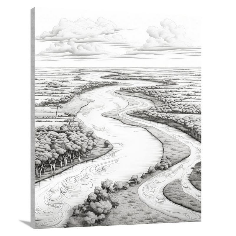 Minnesota's Serene Flow - Canvas Print