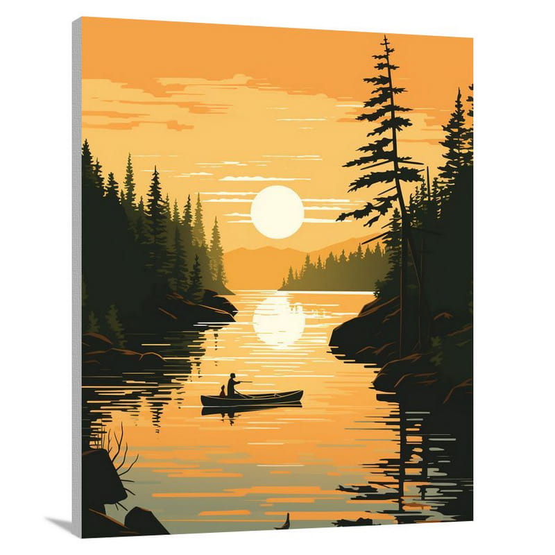 Minnesota's Serene Journey - Canvas Print