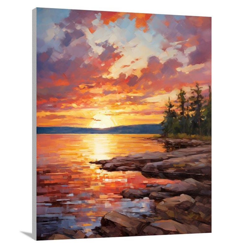 Minnesota Sunset - Impressionist - Canvas Print
