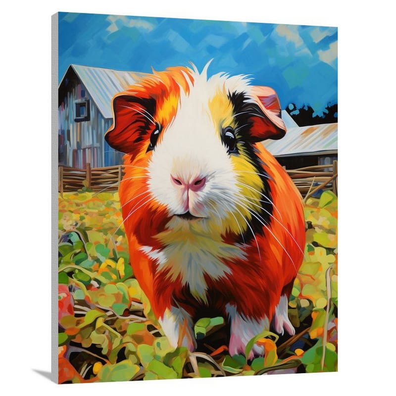 Mischievous Guinea Pig - Canvas Print