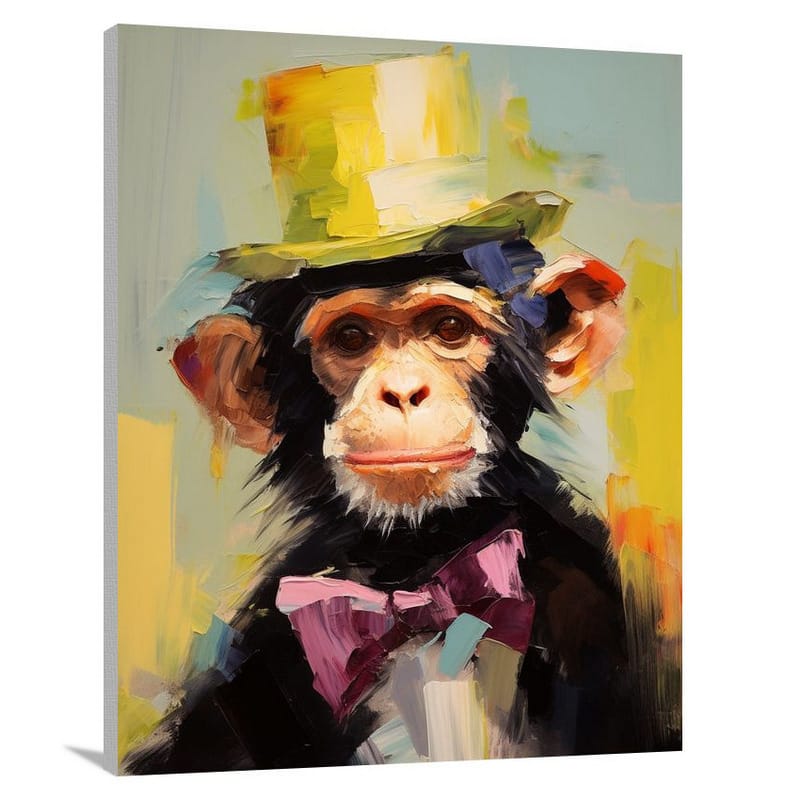 Mischievous Monkey Juggler - Canvas Print