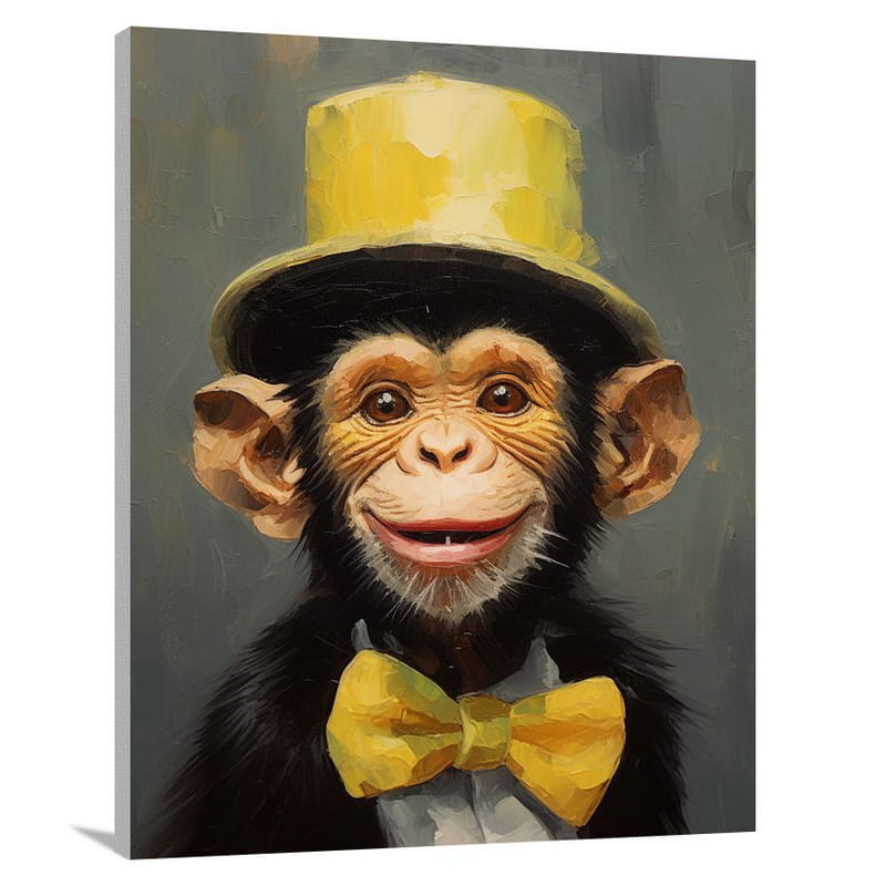 Mischievous Monkey's Juggling Act - Canvas Print