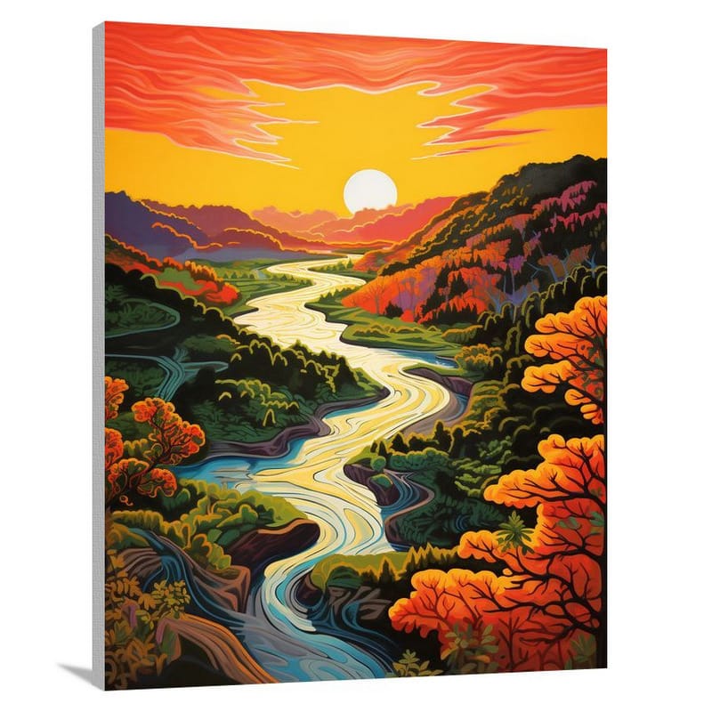 Missouri's Majestic Flow - Canvas Print