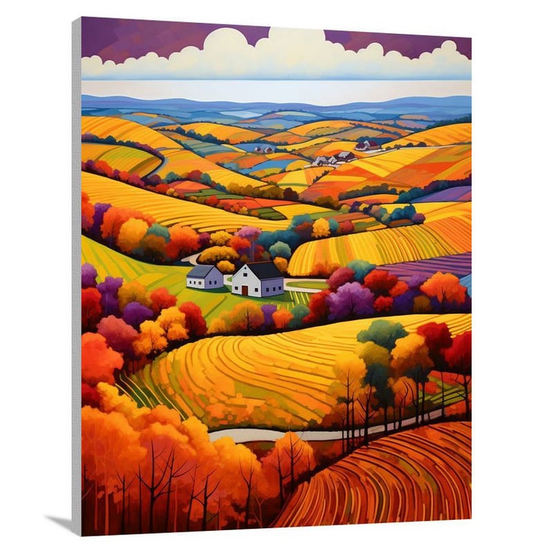 Missouri's Vibrant Autumn - Canvas Print