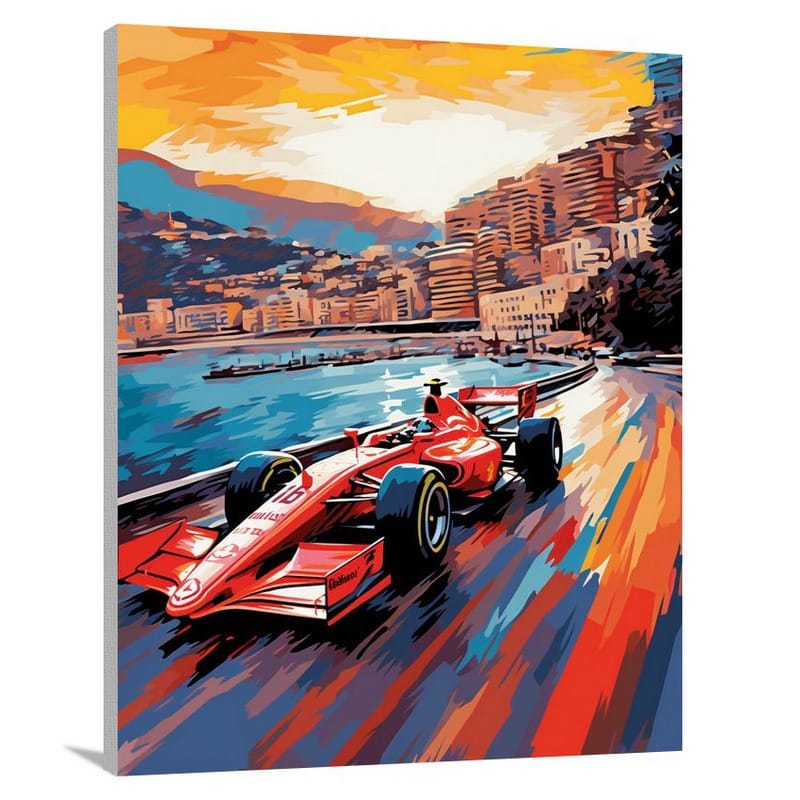 Monaco Rush - Canvas Print