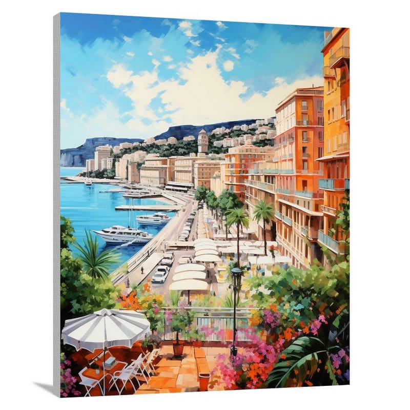 Monaco's Vibrant Rhythms - Canvas Print