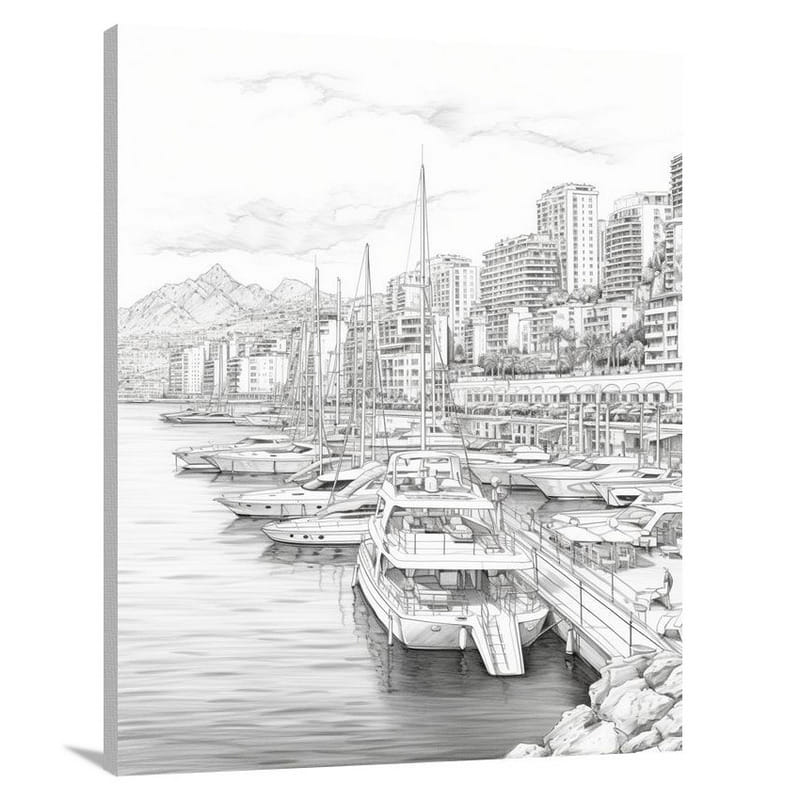 Monaco Serenity - Canvas Print
