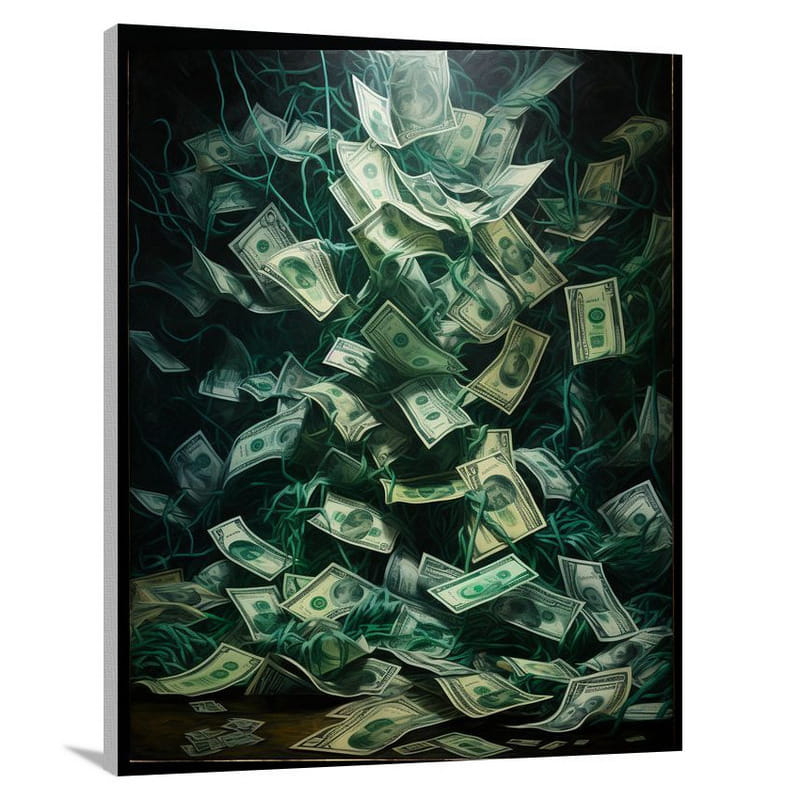 Money's Intricate Web - Canvas Print