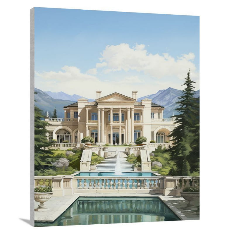 Money's Majestic Abode - Canvas Print