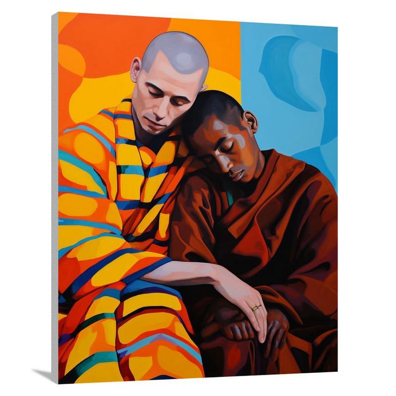 Monk's Compassion - Canvas Print