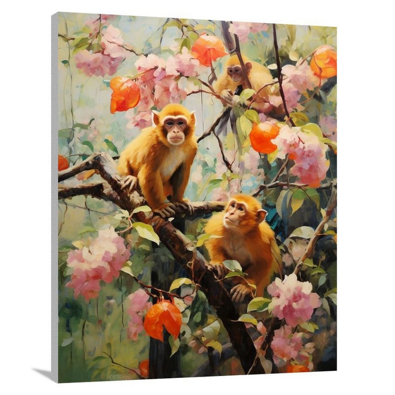 Monkey's Jungle Swing - Canvas Print