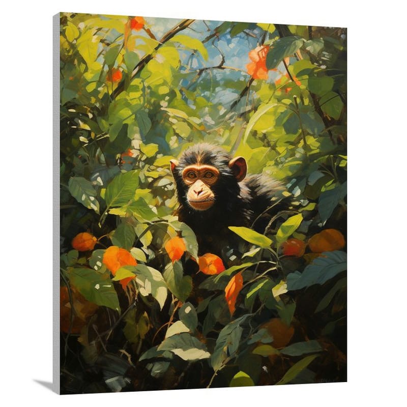 Monkey's Jungle Symphony - Canvas Print